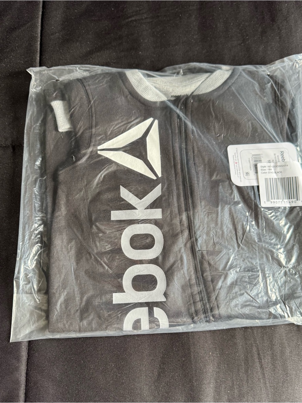 NEW 18m reebok onesie